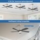 preview thumbnail 47 of 48, 52 Inch Lowe Profile Ceiling Fan with Light,3 CCT LED,Remote Control-Farmhouse, Modern, Contemporary - 52 inches