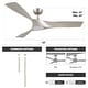 preview thumbnail 11 of 31, CO-Z 52" Modern Ceiling Fan with Dimmable LED Light and Remote