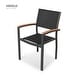 preview thumbnail 12 of 10, Carlo 9 Pieces Imitated Wood Plastic Outdoor Dining set for 8 Person, Extendable Table and Stackable Chair