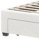 preview thumbnail 8 of 22, Adjustable Headboard Lamb Wool Bed Frame with Drawer and Charging Station & LED Lights