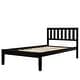 preview thumbnail 8 of 10, Durable Pine Wood Twin Bed Frame with Included Headboard and Wood Slat Support, Espresso