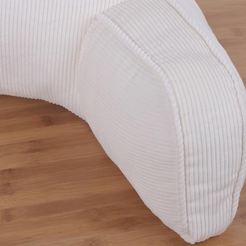 Cotton Corduroy Lounger Bed Rest Pillow Adjustable DIY Filling