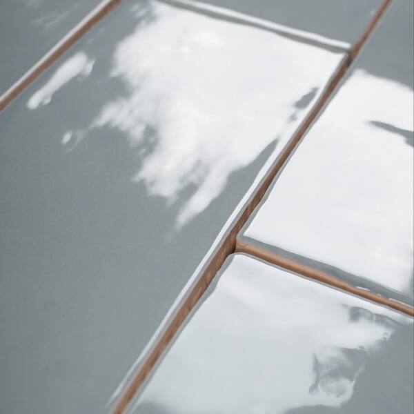 TileGen. New Country 3" x 6" Ceramic Subway in Powder Blue Wall Tile (44 tiles/5.38 sqft.)