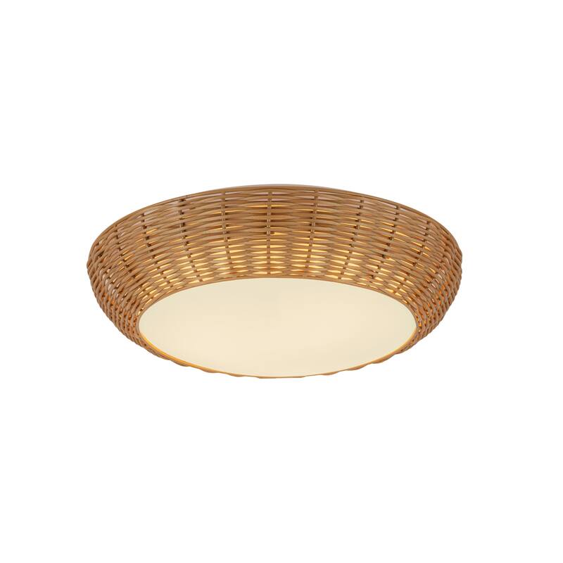 Alora Lighting FM511014 Merida 2 Light 15" Wide Flush Mount Bowl - Rattan