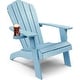 preview thumbnail 21 of 49, WINSOON HIPS Oversized Adirondack Chair with Cup-Holder Blue