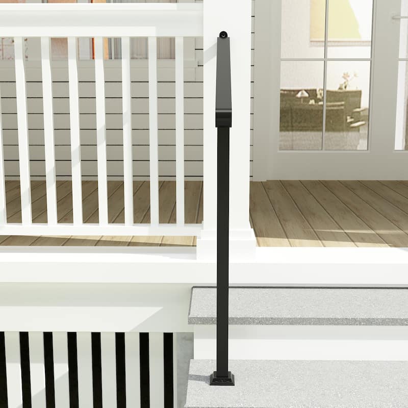 Duty Wrought Iron Outdoor Handrail Safety Rail for Steps, Porches