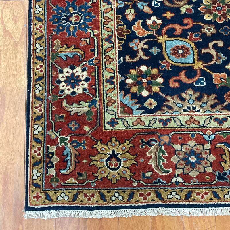 HERAT ORIENTAL Hand-knotted 4' x 12' Indo Mahal Wool Runner - 4' x 12'