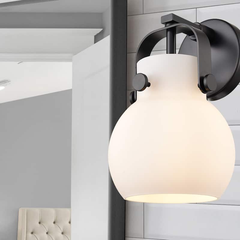 Innovations Lighting 423-1W-5-7 Pilaster II Sphere Sconce Pilaster II