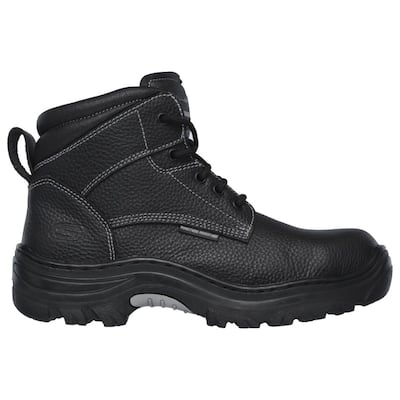 Skechers Work Mens Burgin Tarlac Steel Toe Work Boot Black 77143Blk Varies Black