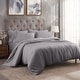 preview thumbnail 17 of 56, Superior Modal 300-Thread Count Solid Duvet Cover Set Grey - California King