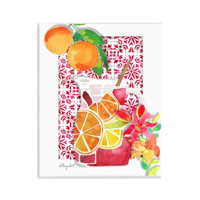 Stupell Mediterranean Sangria Drink Wall Plaque Art Design By Hillary Holt