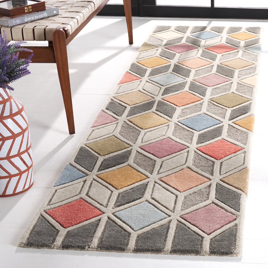 SAFAVIEH Handmade Rodeo Drive Alexys Mid-Century Modern Wool Rug