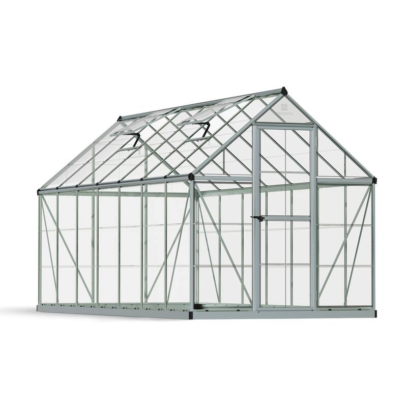 Harmony 6 ft. Silver & Grey /Clear DIY Greenhouse Kit