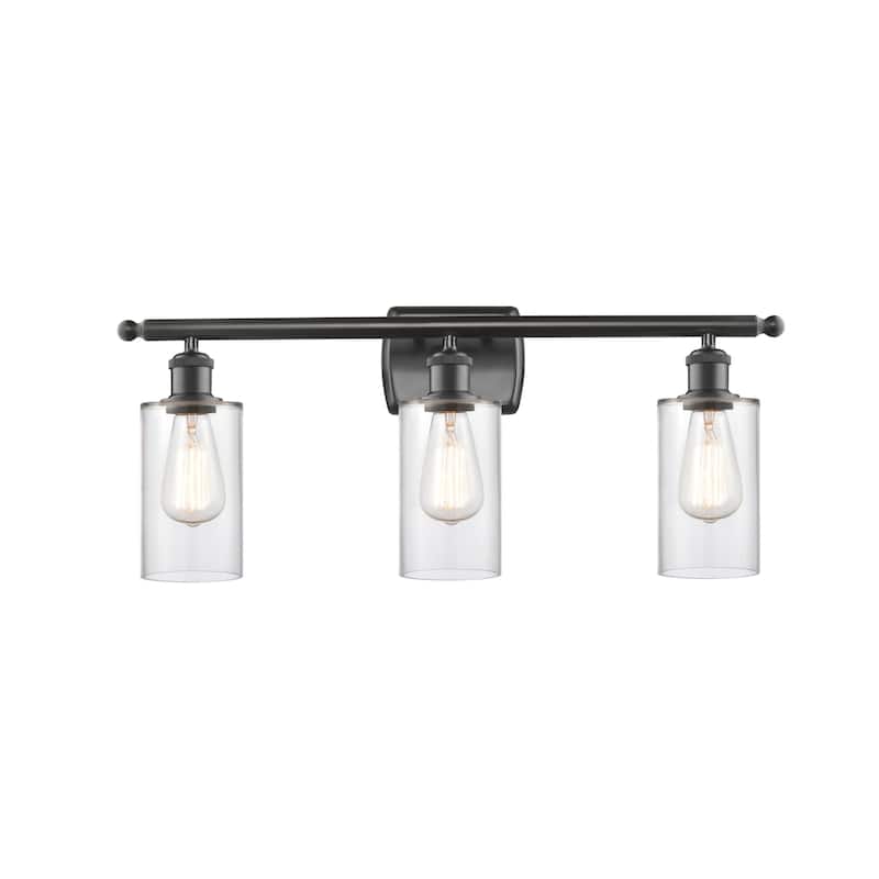 Innovations Lighting 516-3W-12-26 Clymer Vanity Clymer 3 Light 26" - Clear / Oil Rubbed Bronze