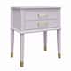 CosmoLiving by Cosmopolitan Westerleigh 1-drawer End Table - Lavender