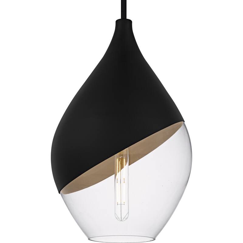Drover 1-Light Matte Black Pendant