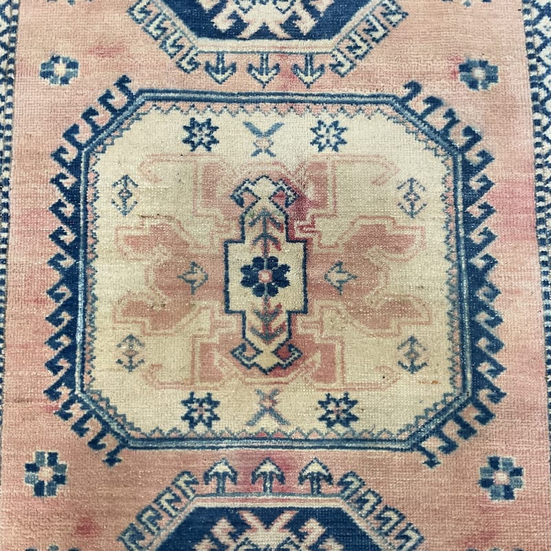 HERAT ORIENTAL Handmade Kazak Wool Rug - 3'11" x 5'11"