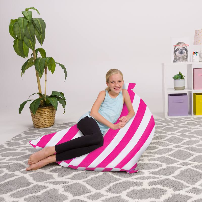 Stuffie Animal Storage Bean Bag Chair Cover, Room Organizer