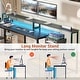 preview thumbnail 35 of 65, Reversible L Shaped Computer Desk with File Drawer & Monitor Stand & Power Outlet & LED Strip, Home Office Desk Corner Desk