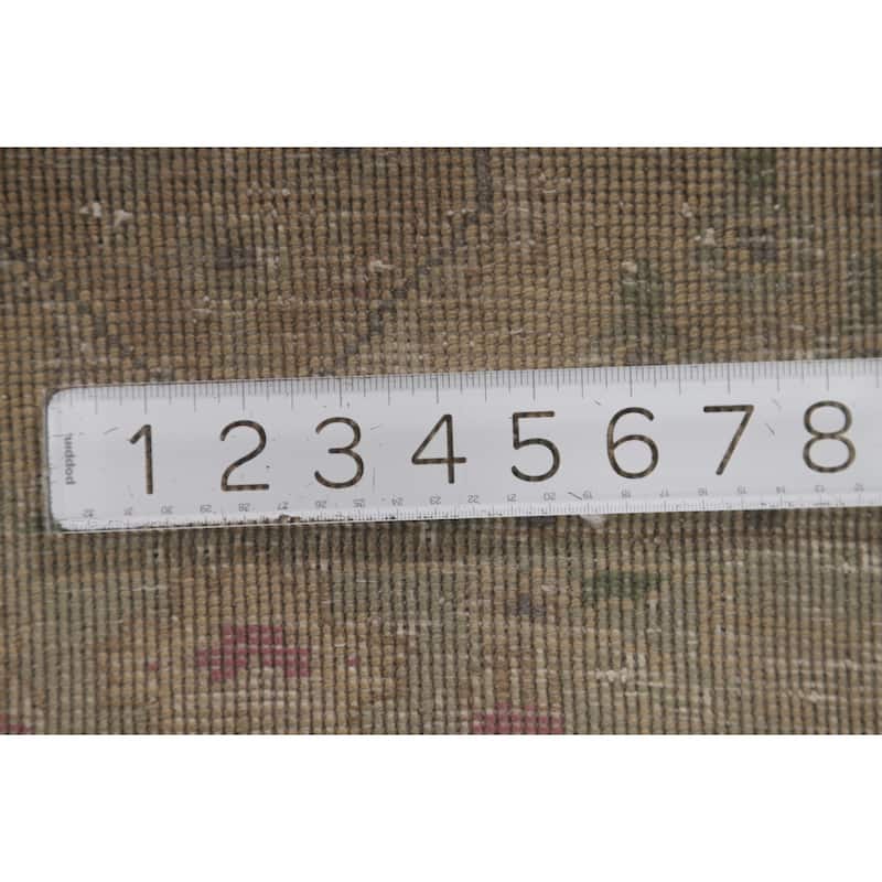 Hand Knotted Oriental 100% Wool Carpet Traditional Medallion Beige & Ivories Tabriz Area Rug - 4' 9'' X 3' 0''