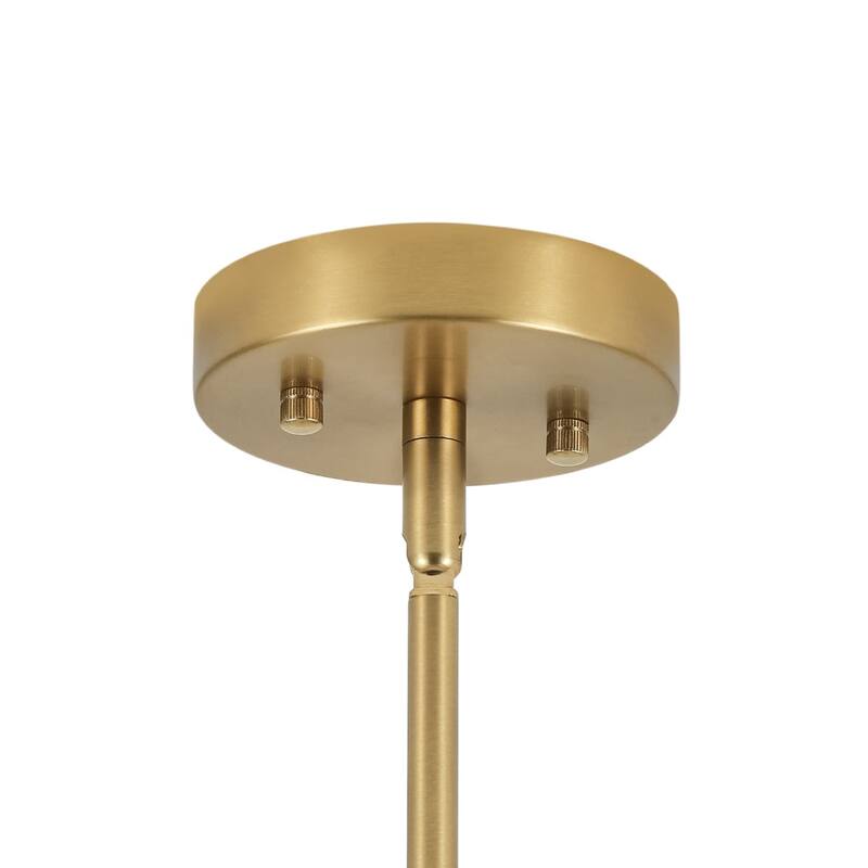 Mid-century 10-Light Sputnik Living Room Frosted Glass Orb Chandelier - 38.0 in