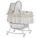 preview thumbnail 1 of 3, Dream On Me Lacy, Portable 2 in 1 Bassinet and Cradle in Brown Cream