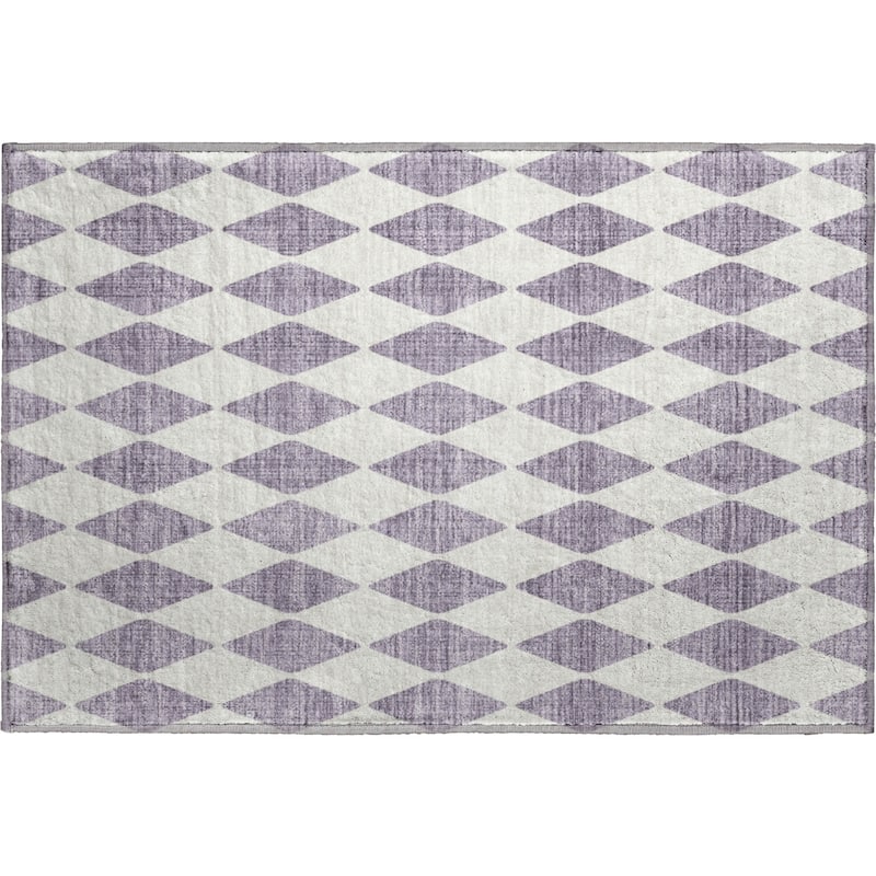 Premium Washable Super Soft Modern Diamond Mayfield Rug