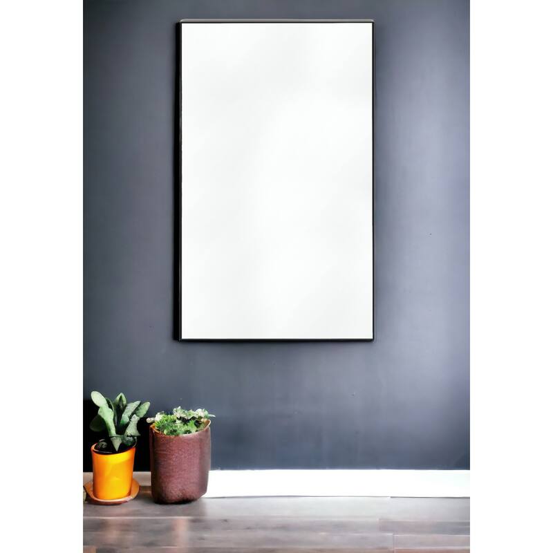 HomeRoots 51" Gold Metal Framed Full Length Hanging Mirror - 31.5