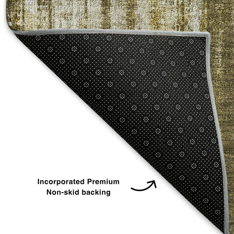 Premium Washable Super Soft Ombre Stripes Mayfield Rug