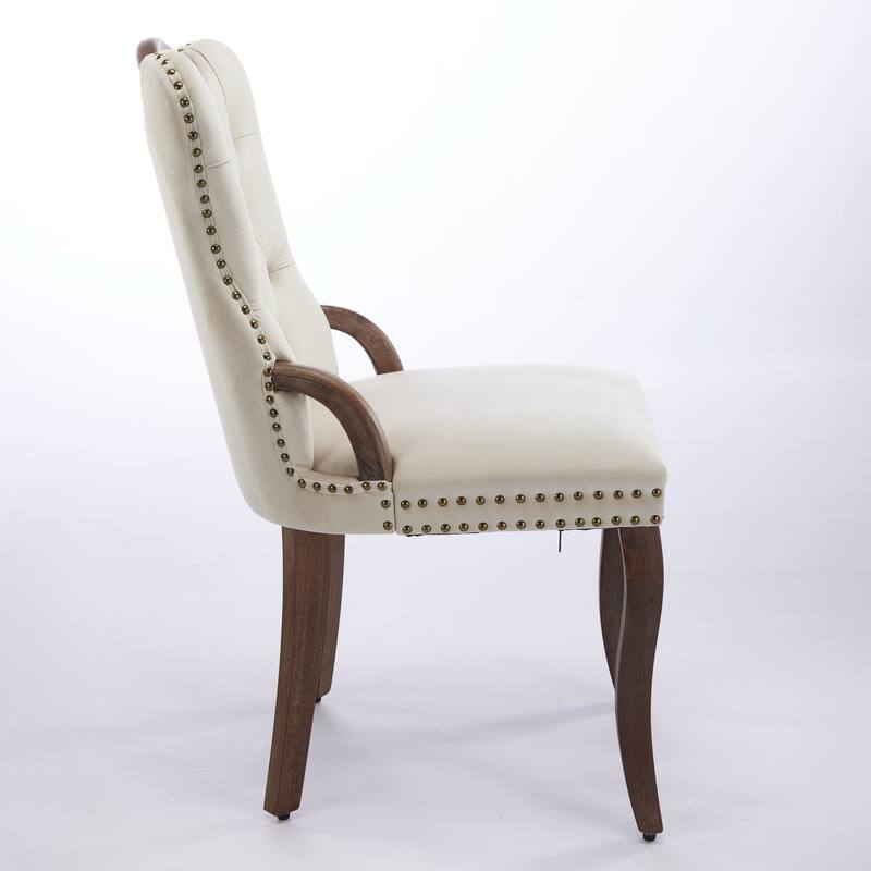 Set of 2 Velvet Dining Chairs