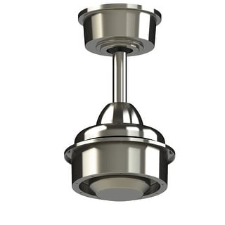 Fanimation Wrap Custom Indoor/Outdoor Smart Ceiling Fan DC Motor with Remote - Brushed Nickel