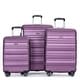 preview thumbnail 1 of 104, Expandable Luggage Sets 3 Piece, Hard Shell Carry on Suitcase with Spinner Wheels and TSA Lock, Travel Lightweight Luggage Set Dark Purple