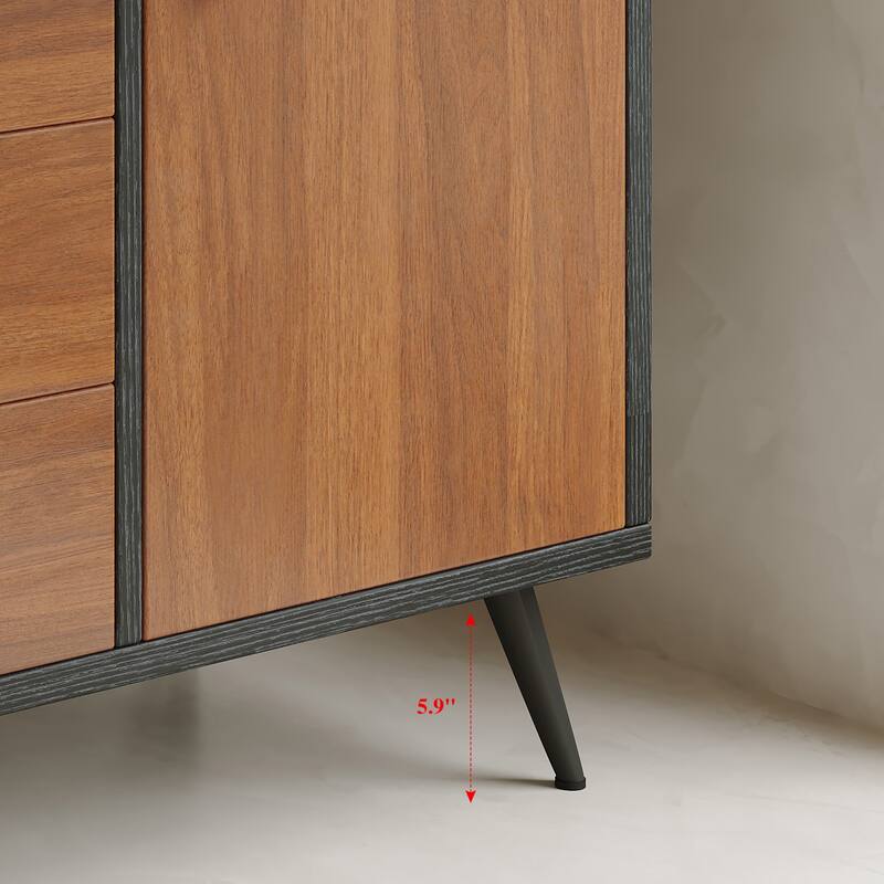 GDFStudio - Bristol Modern 29.9" Freestanding Bathroom Vanity with Sintered Stone Top, Ceramic Sink & Stainless Steel Legs