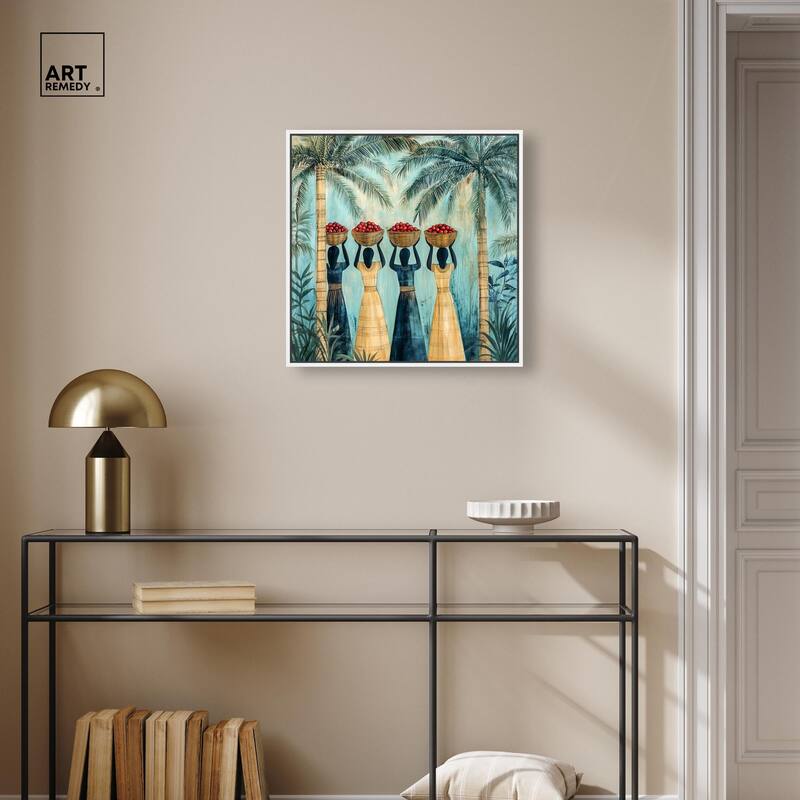 Walk Under Palms Canvas by Art Remedy