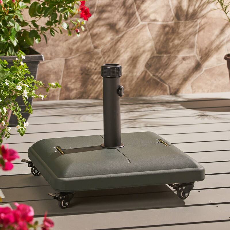 Hayward Black Steel Umbrella Base Holder by Christopher Knight Home