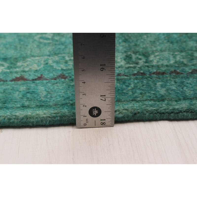 ECARPETGALLERY Hand-knotted Vibrance Teal Wool Rug - 8'10 x 12'1
