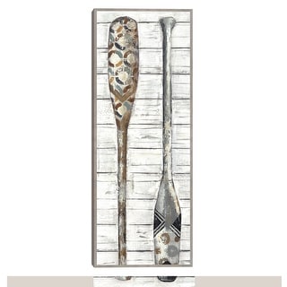 Oars & Paddles Panel I By Dixon Design Group Canvas Art Print - Bed ...