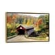 preview thumbnail 7 of 7, iCanvas "Vermont Covered Bridge" by Danita Delimont Framed Canvas Print Gold - 18x26
