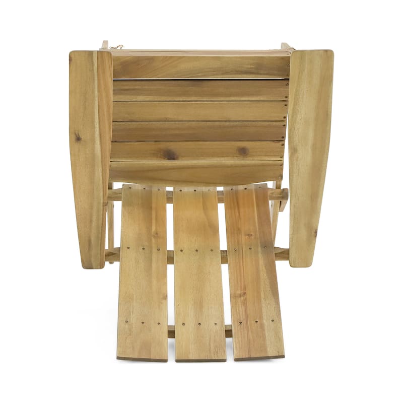 Zuma Outdoor Outdoor Acacia Wood Foldable Adirondack Chairs (Set of 2) by Christopher Knight Home