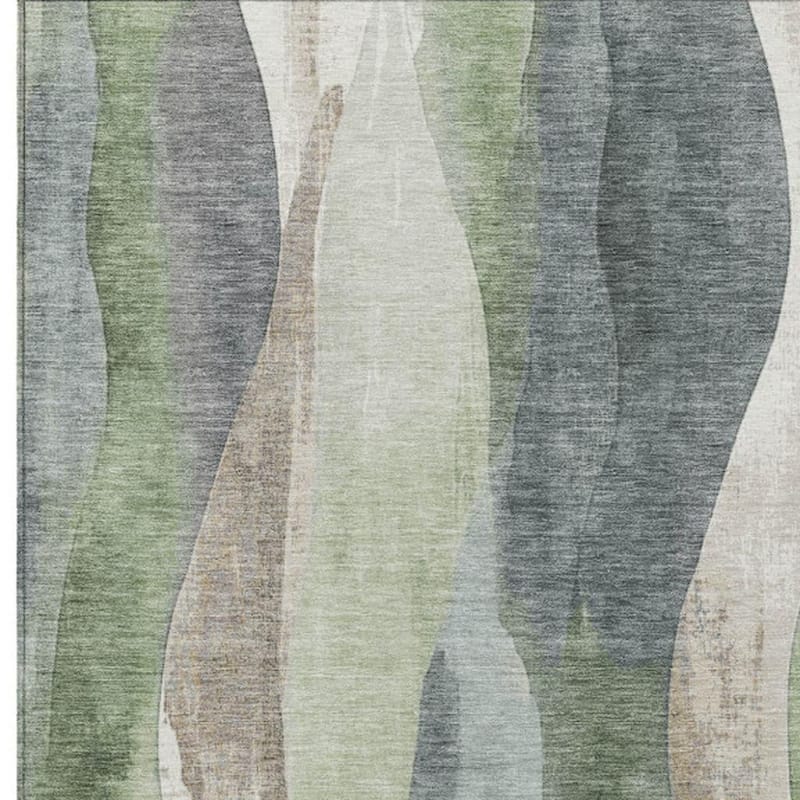 HomeRoots Abstract Transitional Rectangle Outdoor Rug