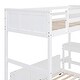 preview thumbnail 10 of 10, Modern Lodge Style Twin Over Full Wood Bunk Bed,Solid Pine Wood Frame Bed with Delicate Desk