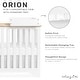 preview thumbnail 4 of 4, Dream On Me Orion 5 in 1 Convertible Crib with Changer - Vintage White Oak