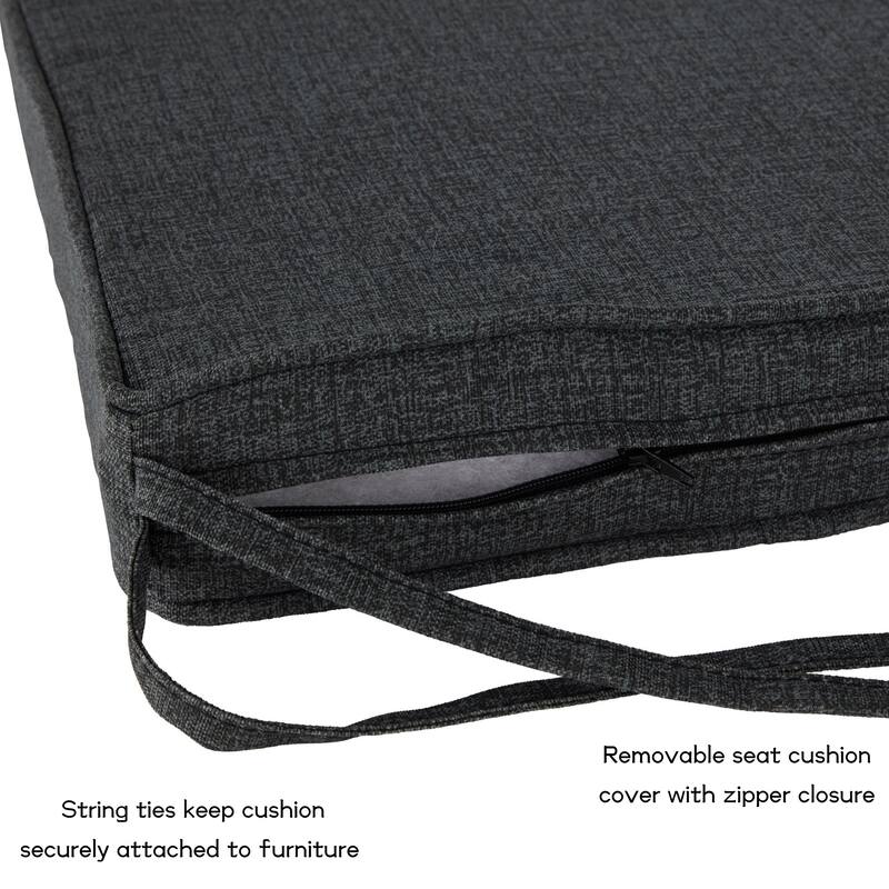 Greendale Home Fashions 18-Inch Square Outdoor Chair Pad (4-Pack)