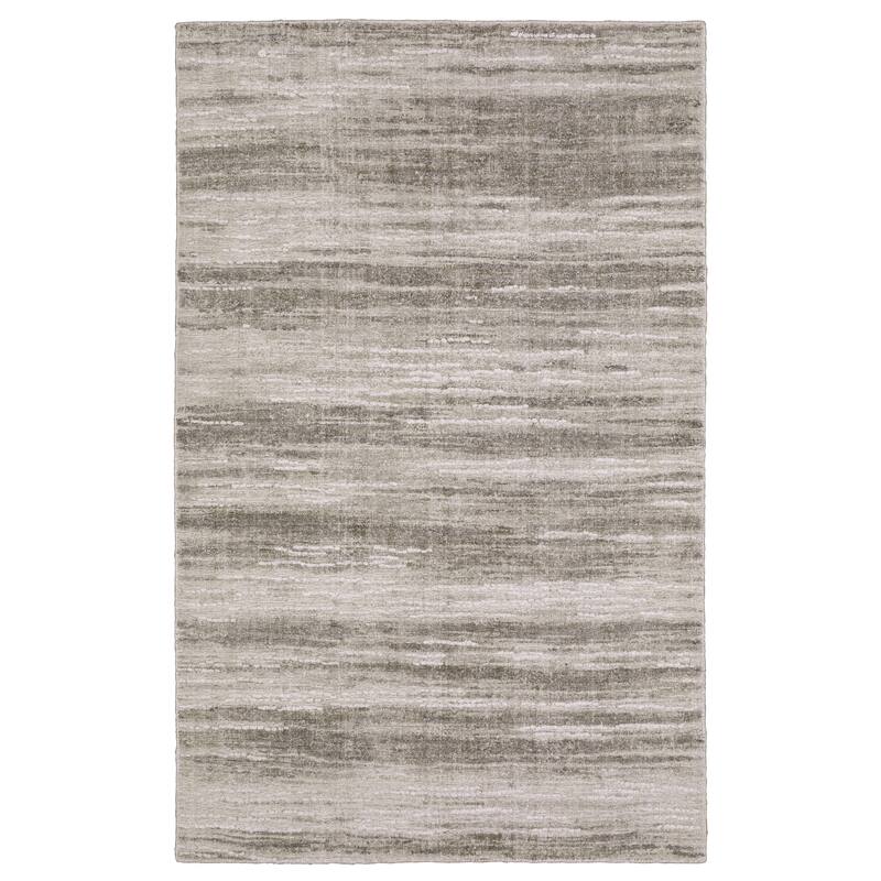 Cameryn Textural Distressed Stripe Area Rug - 8' x 10' - Beige/ Brown