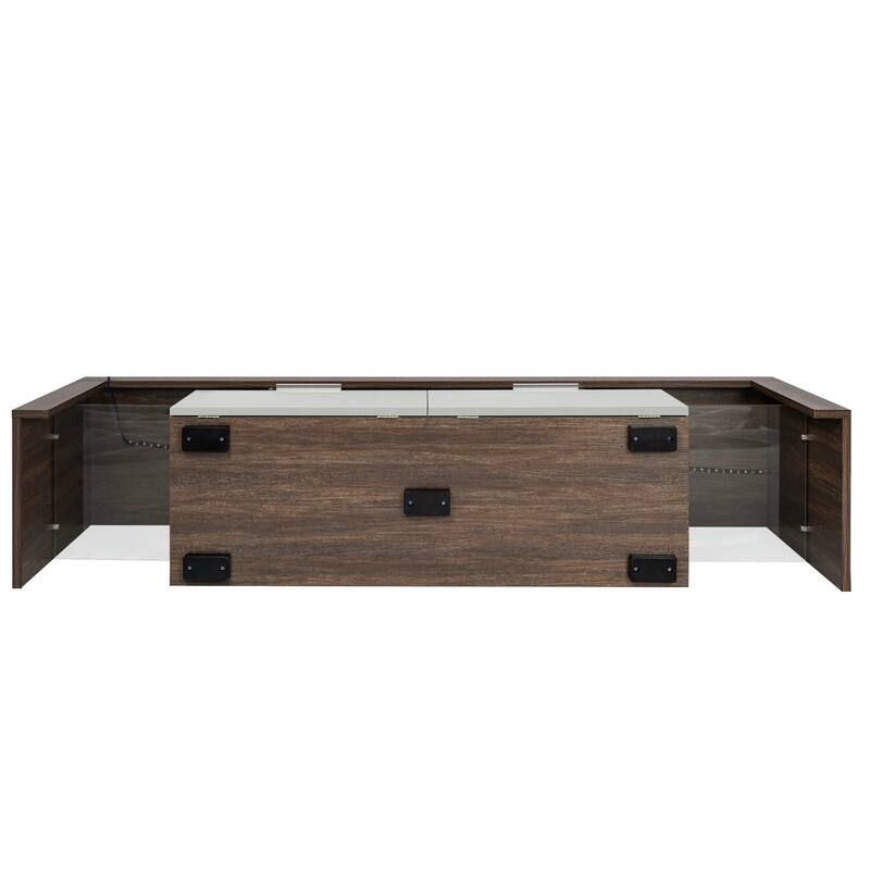 Simple Modern TV Cabinet /TV Console with 16 RGB LED Backlight