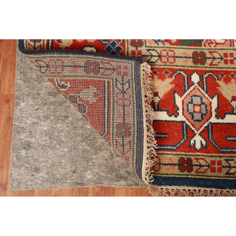 Navy Blue Heriz Serapi Indian Area Rug Handmade Wool Carpet - 9'0" x 11'10"