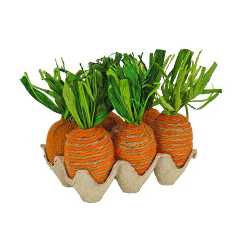 5" Egg Carton Carrots Tabletop Décor - 5 in