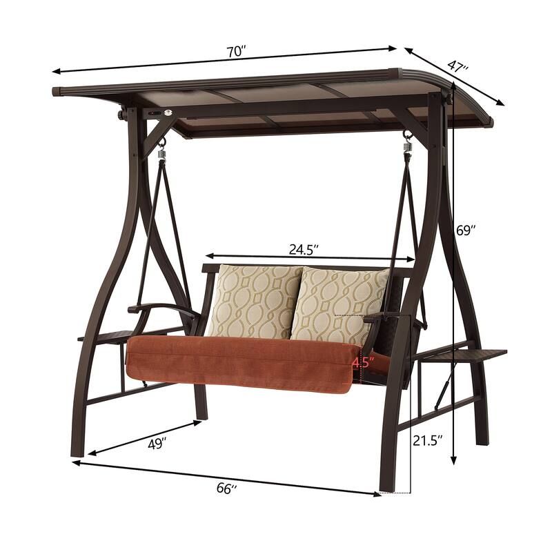 2-Seat Outdoor Porch Swing