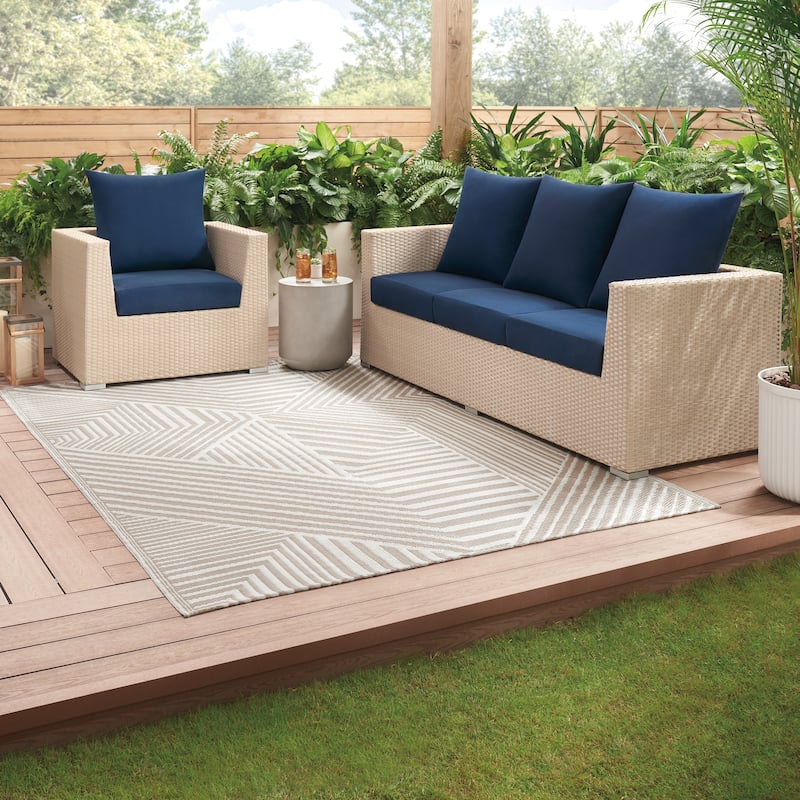 Patio Armor by SureFit Patio Mat, UV/Weather Resistant Indoor & Outdoor Rug