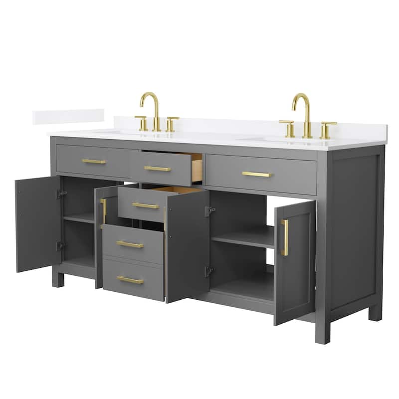Wyndham Collection WCG2424-72D-QTZ-US3MXX Beckett 72" Free Standing